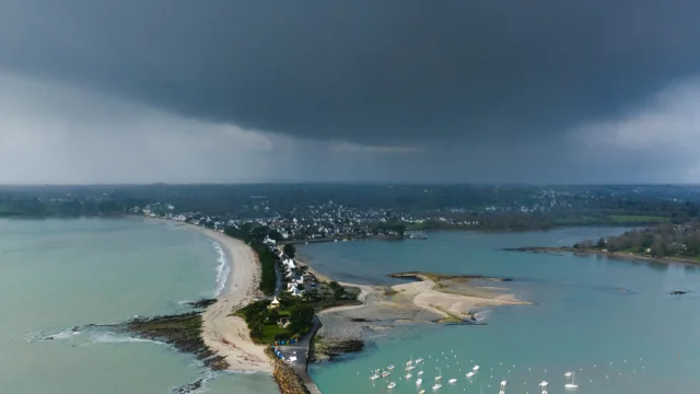 Pointe du Cap-Coz before a winter storm