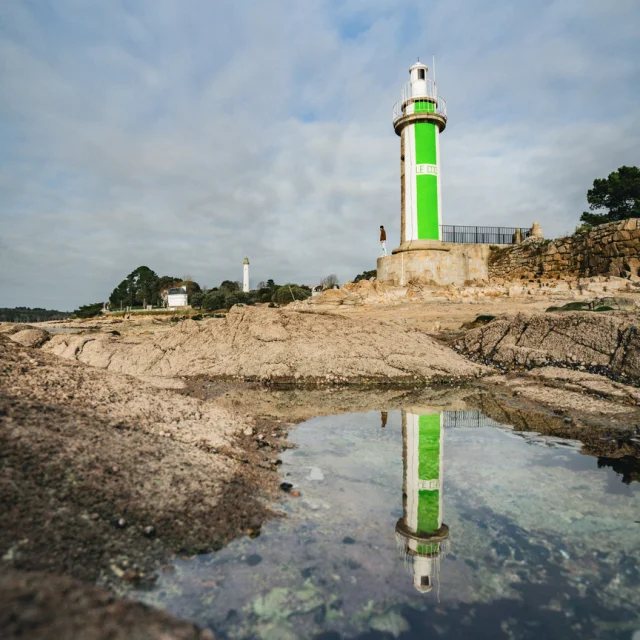 Phare du Coq in Bénodet im Winter