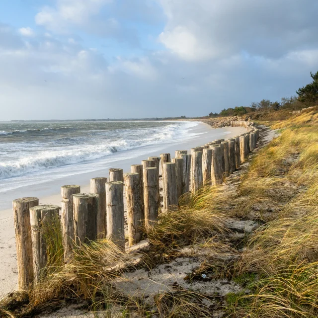 Strand von Mousterlin im Winter