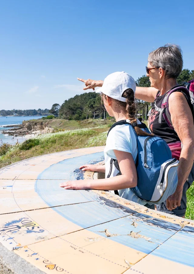 Pointe Saint-Gilles orientation table in Bénodet