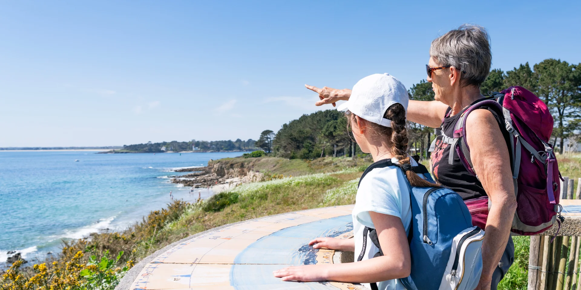 Balade en famille à la pointe Saint-Gilles à Bénodet