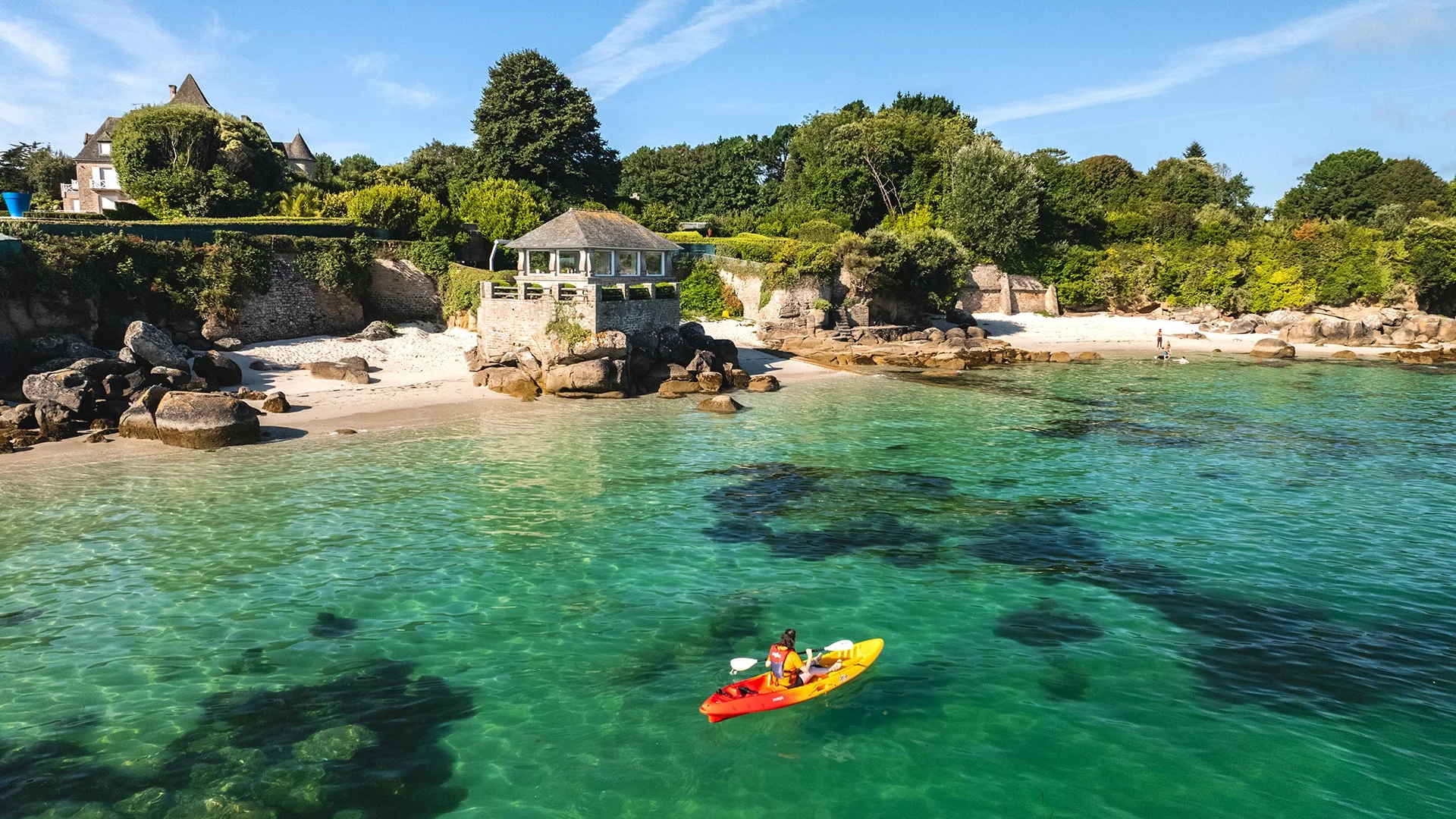 Beg-Meil-Bucht mit dem Kajak