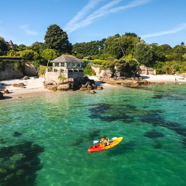 Beg-Meil-Bucht mit dem Kajak