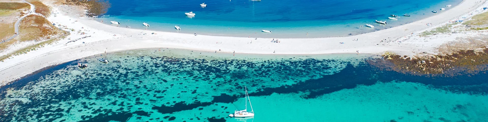 Le tombolo, Archipel des Glénan, Fouesnant