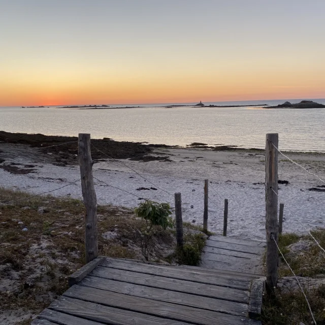 Sunset on the island of Saint-Nicolas, Glénan Archipelago