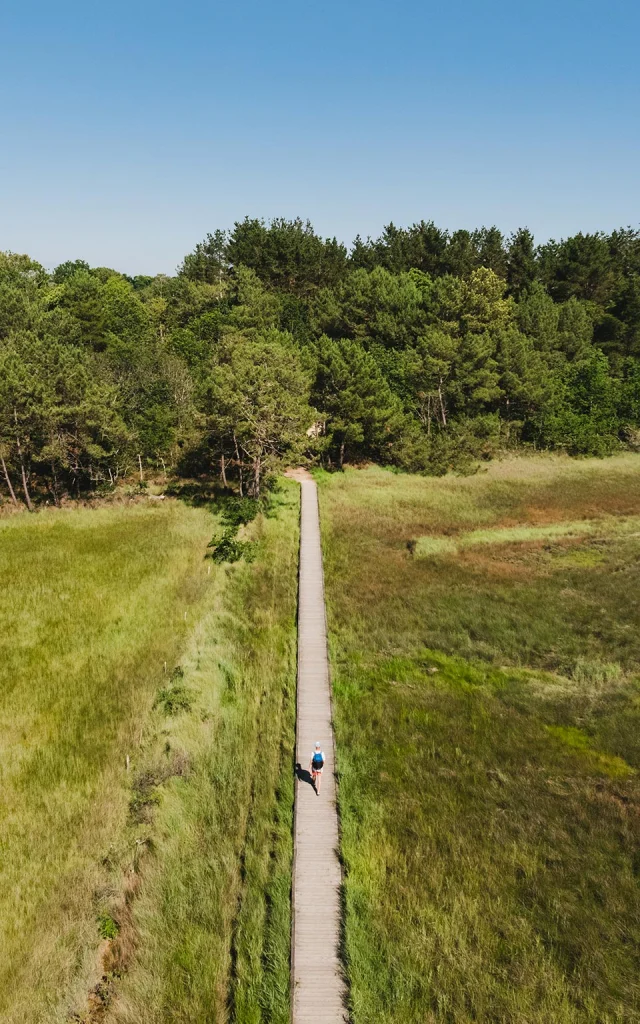 Vue Aerienne Du Platelage De Lanse Du Petit Moulin A Benodet