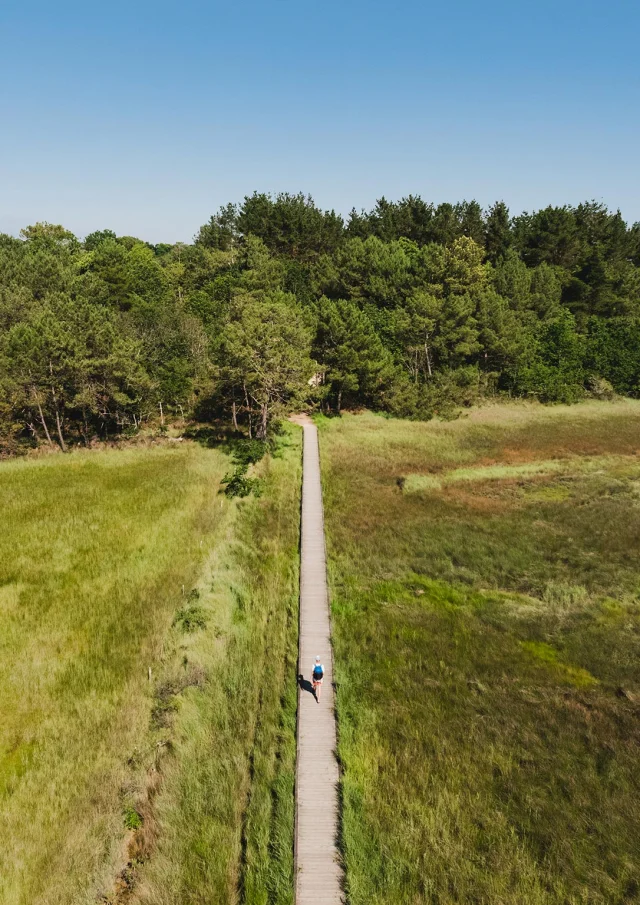 Vue Aerienne Du Platelage De Lanse Du Petit Moulin A Benodet