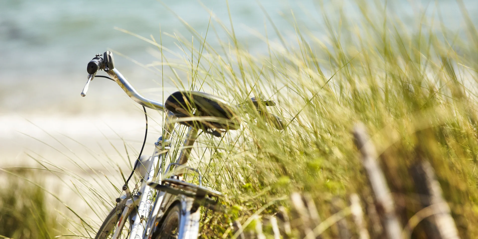 Vélo à la plage de Mousterlin