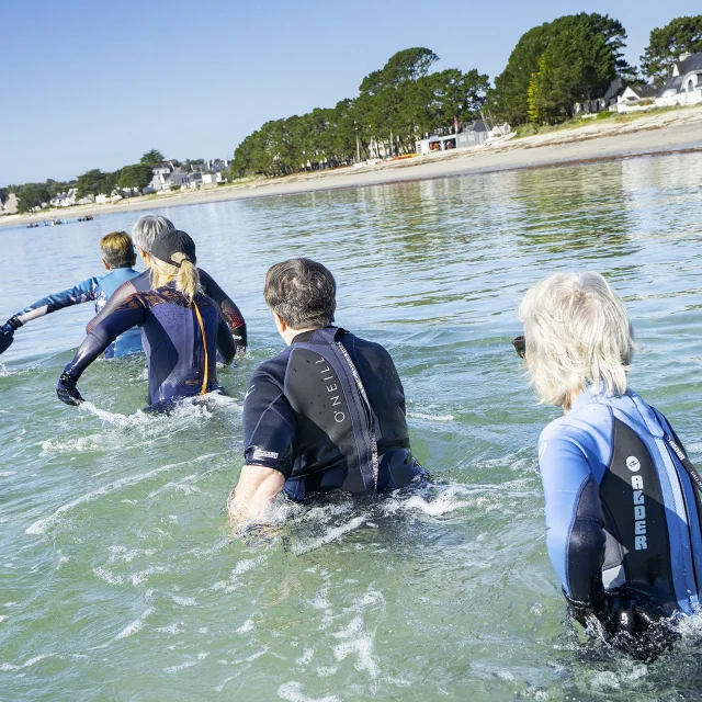 Marche aquatique au Cap-Coz