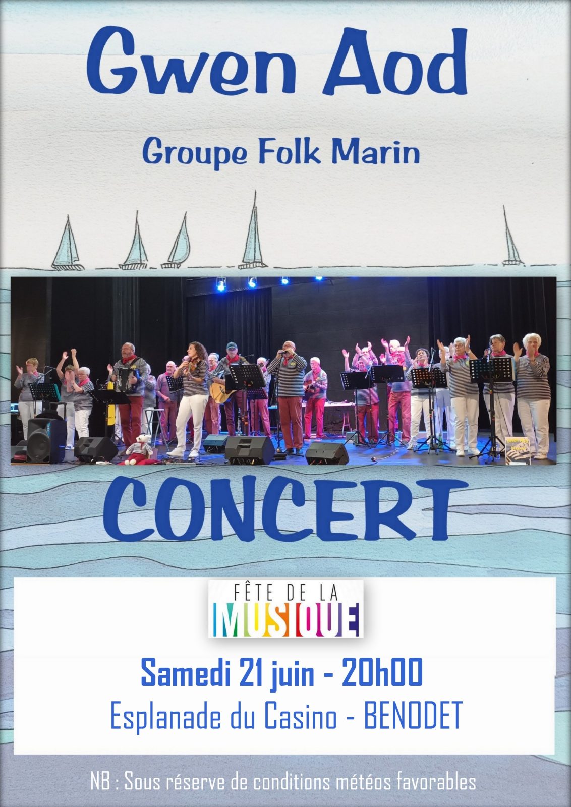 Affiche du Concert du groupe Gwen Aod