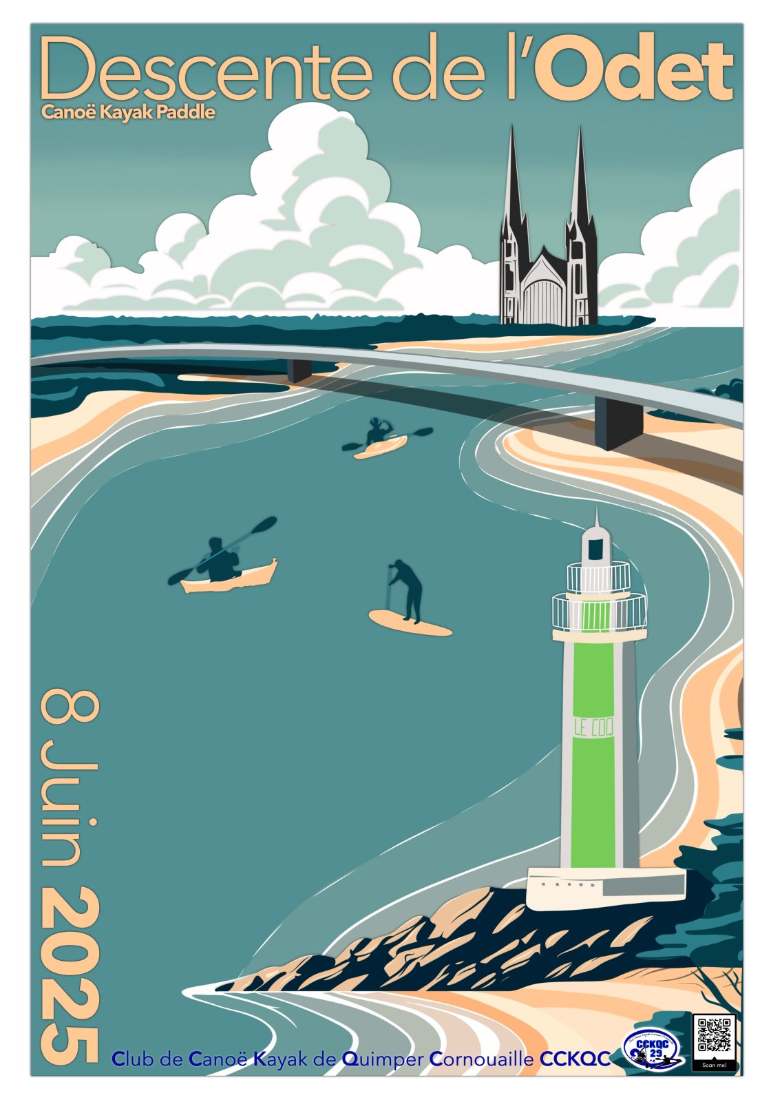 Affiche de la Descente de l’Odet 2025
