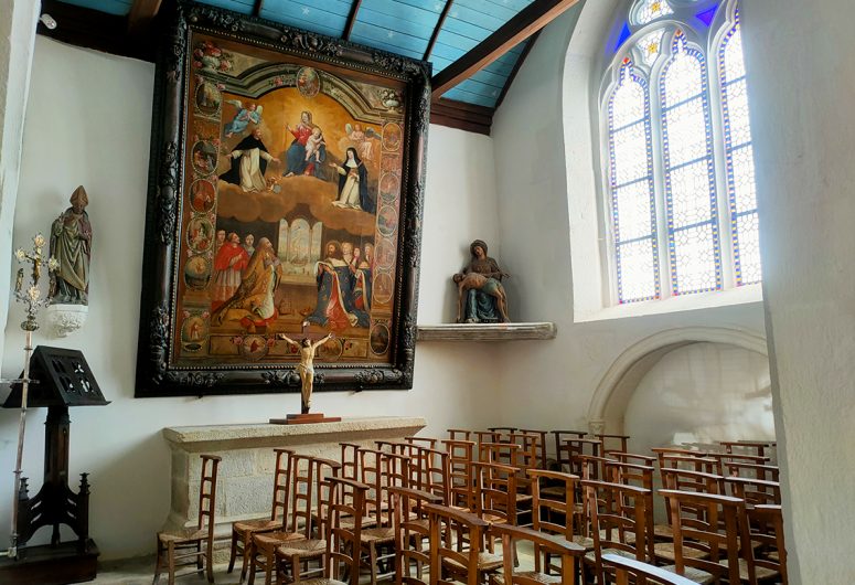 Tableau du Rosaire – église Notre Dame Izel Vor