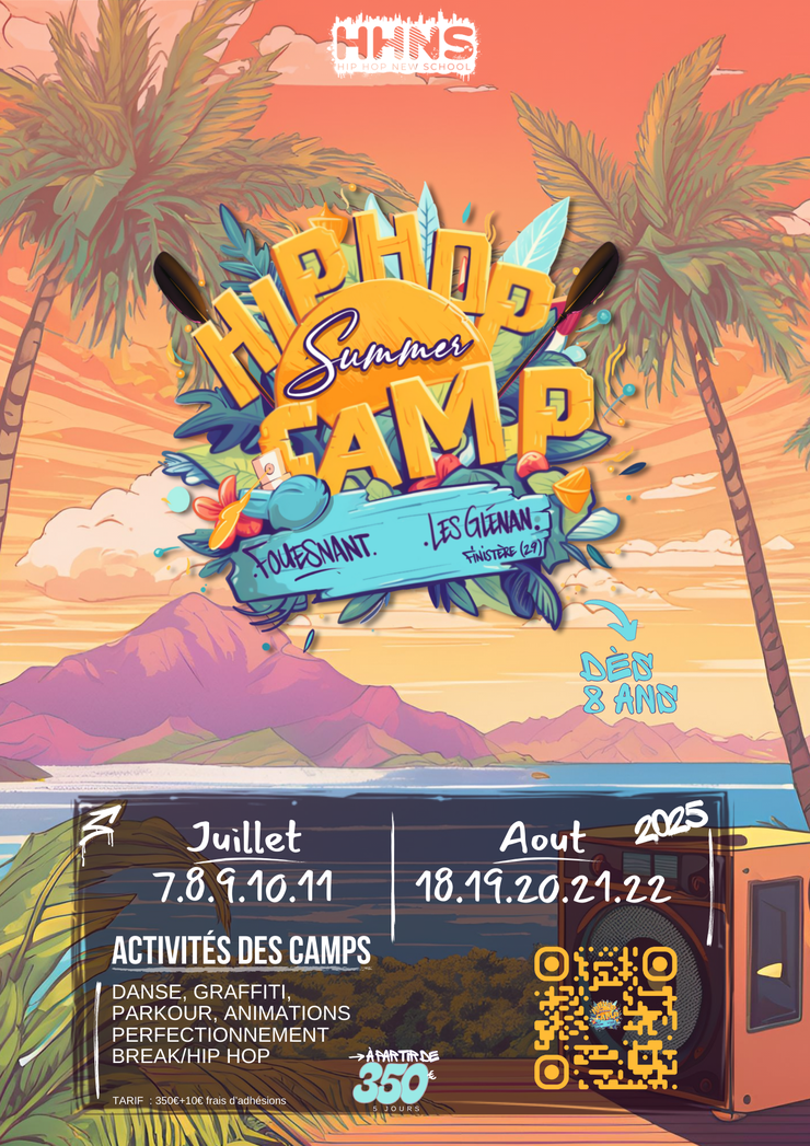 Affiche stage été hip hop