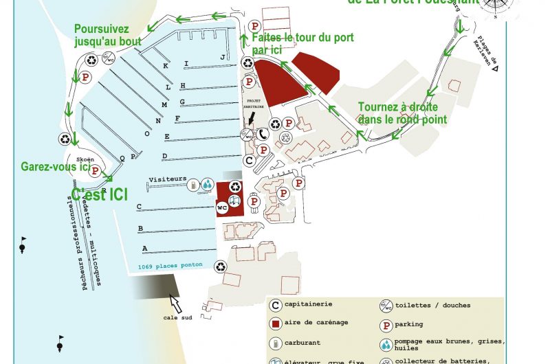 Plan – Port La Forêt