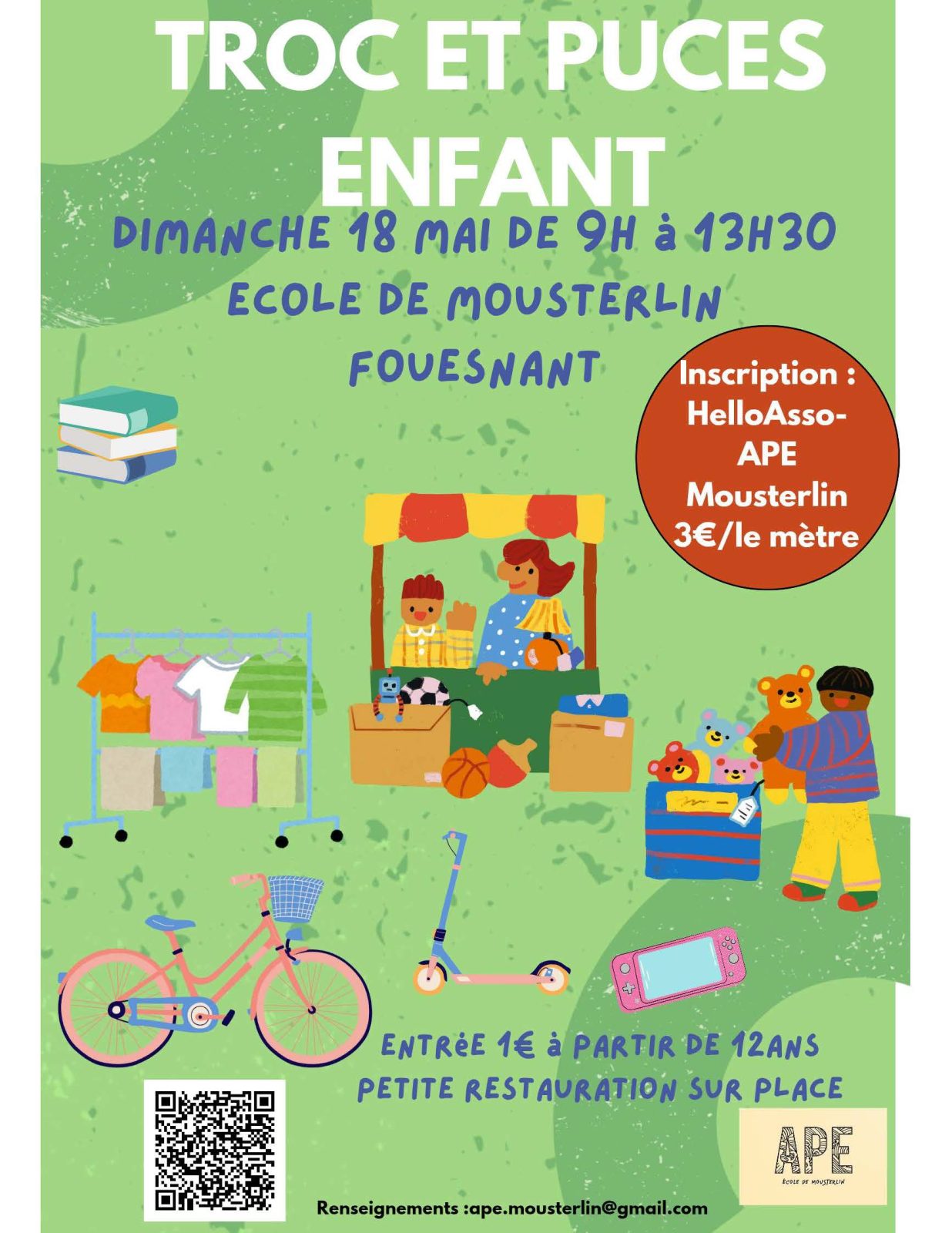 troc et puces APE Mousterlin