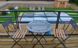 vue balcon piscine